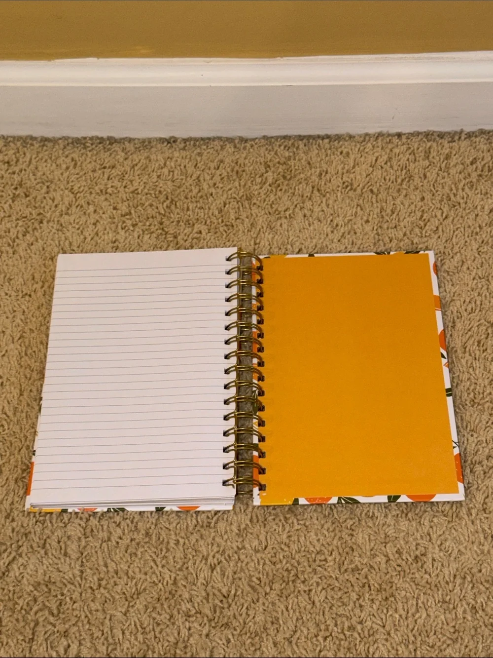 Elum Citrus Notes Spiral Journal — Orange & Yellow